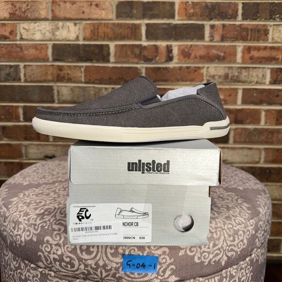 Unlisted by Kenneth Cole Un-Anchor CB Loafers Shoes Mens Grey/white Size 8.5 M - Picture 7 of 7